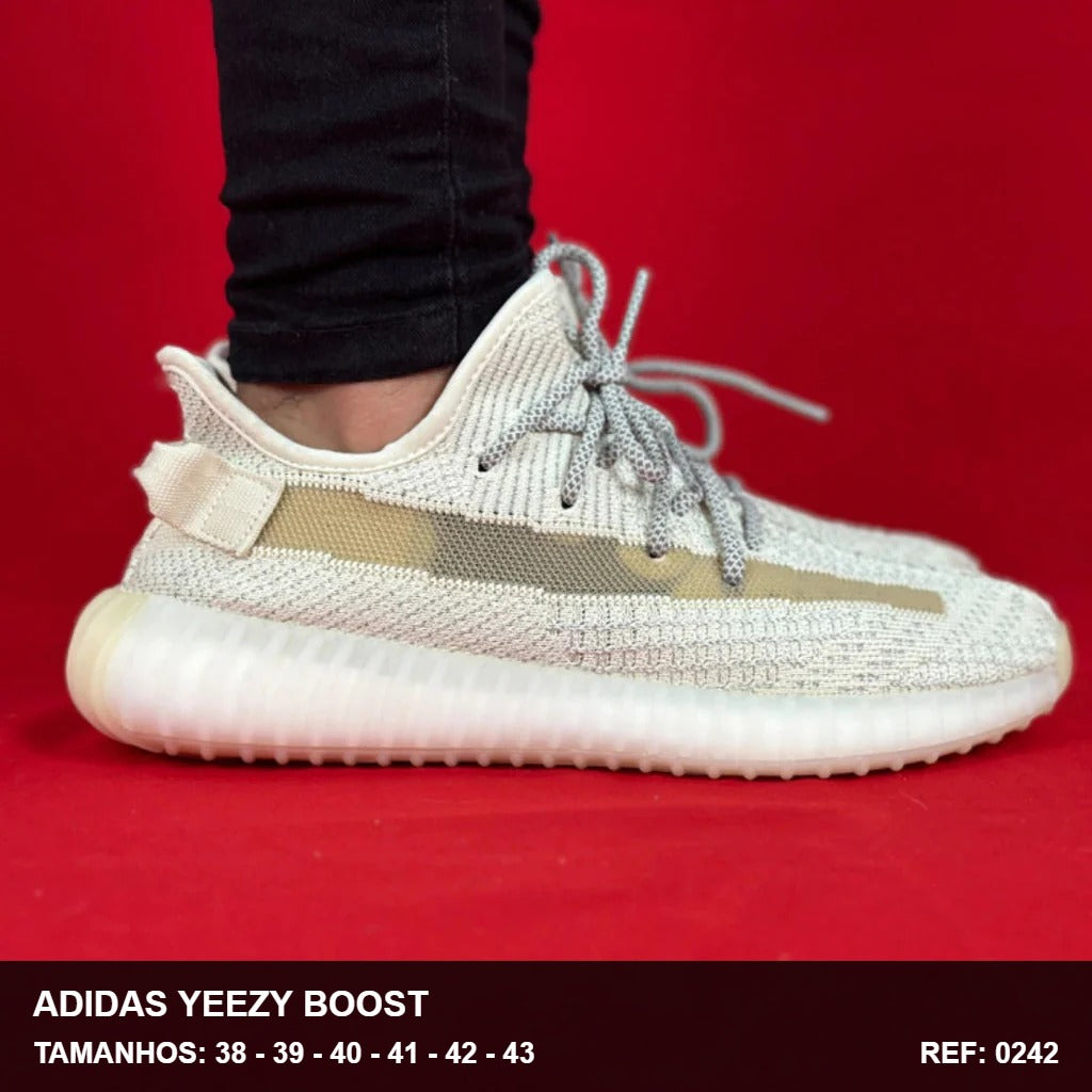TENIS ADIDAS YEEZY BOOST 350 STATIC - BEGE