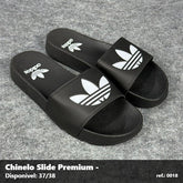 Chinelo Slide Adidas - Preto Branco 05