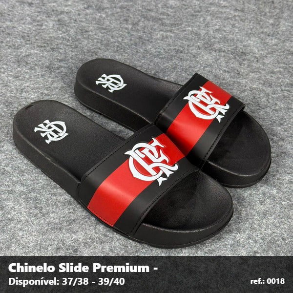 Chinelo Slide Flamengo - Preto 01