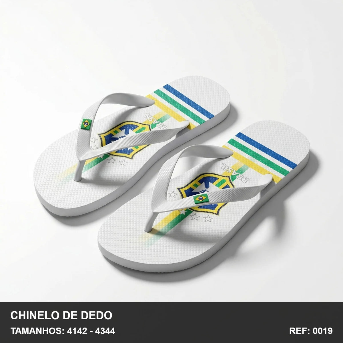 Chinelo de Dedo - Branco Brasil 2026-24