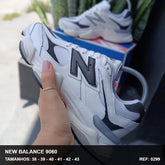 TENIS NEW BALANCE 9060  - BRANCO PRETO