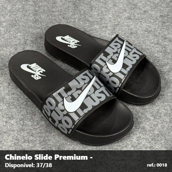 Chinelo Slide Nike SB Just do It - Cinza 64