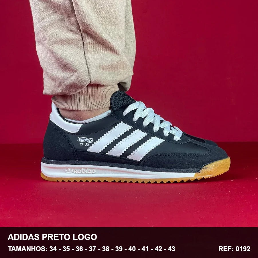 TENIS ADIDAS SL 72 PRETO BRANCO MARROM