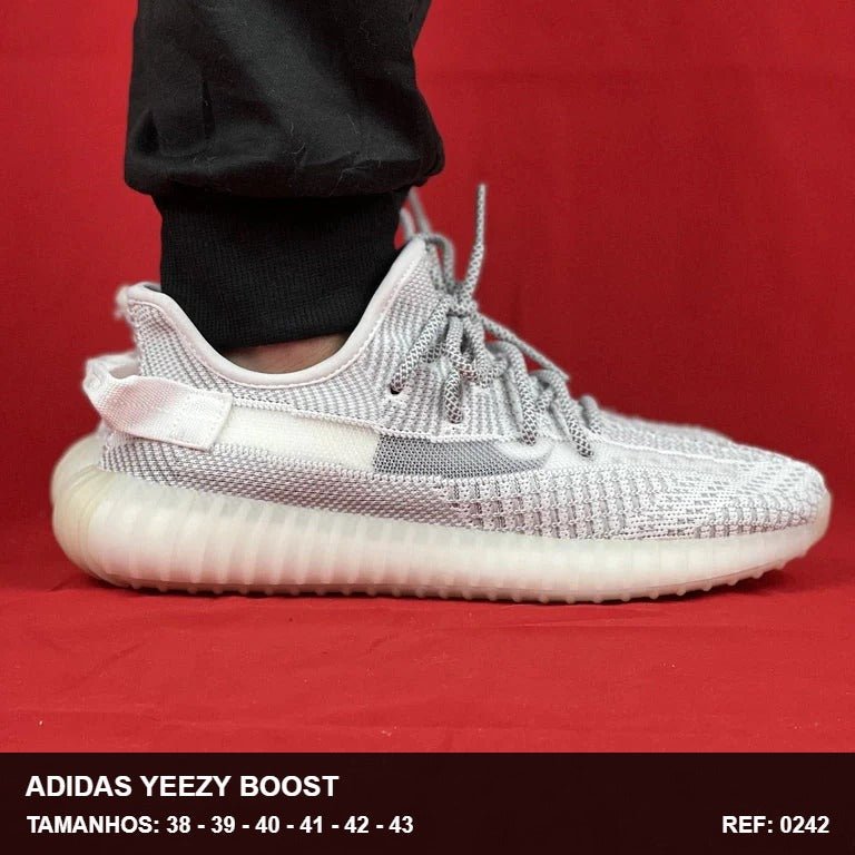TENIS ADIDAS YEEZY BOOST 350 STATIC - CINZA