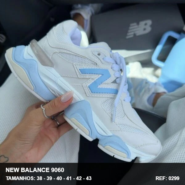 TENIS NEW BALANCE 9060 - BRANCO AZUL BEBE