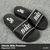 Chinelo Slide Nike SB - Preto com Branco 49