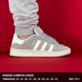 TENIS ADIDAS CAMPUS - CINZA CAMURÇA