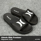 Chinelo Slide Hurley - Preto detalhe Branco 02