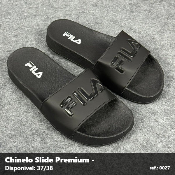 Chinelo Slide Fila - Todo Preto 02