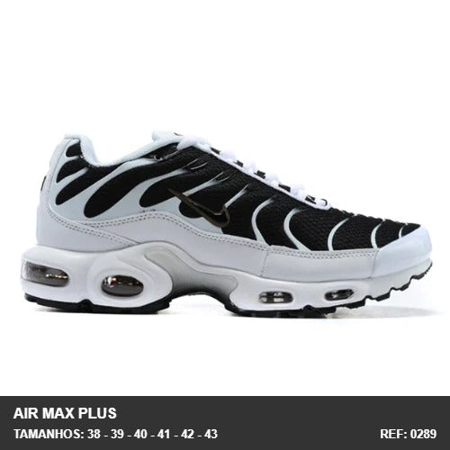 TENIS AIR MAX PLUS TN - BRANCO PRETO