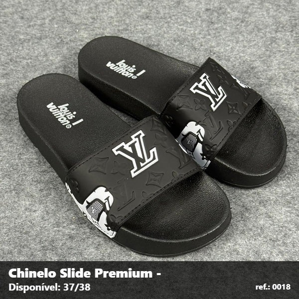 Chinelo Slide Louis Vuitton - Griff Preto 11