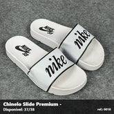 Chinelo Slide Nike SB - Branco no Preto 14
