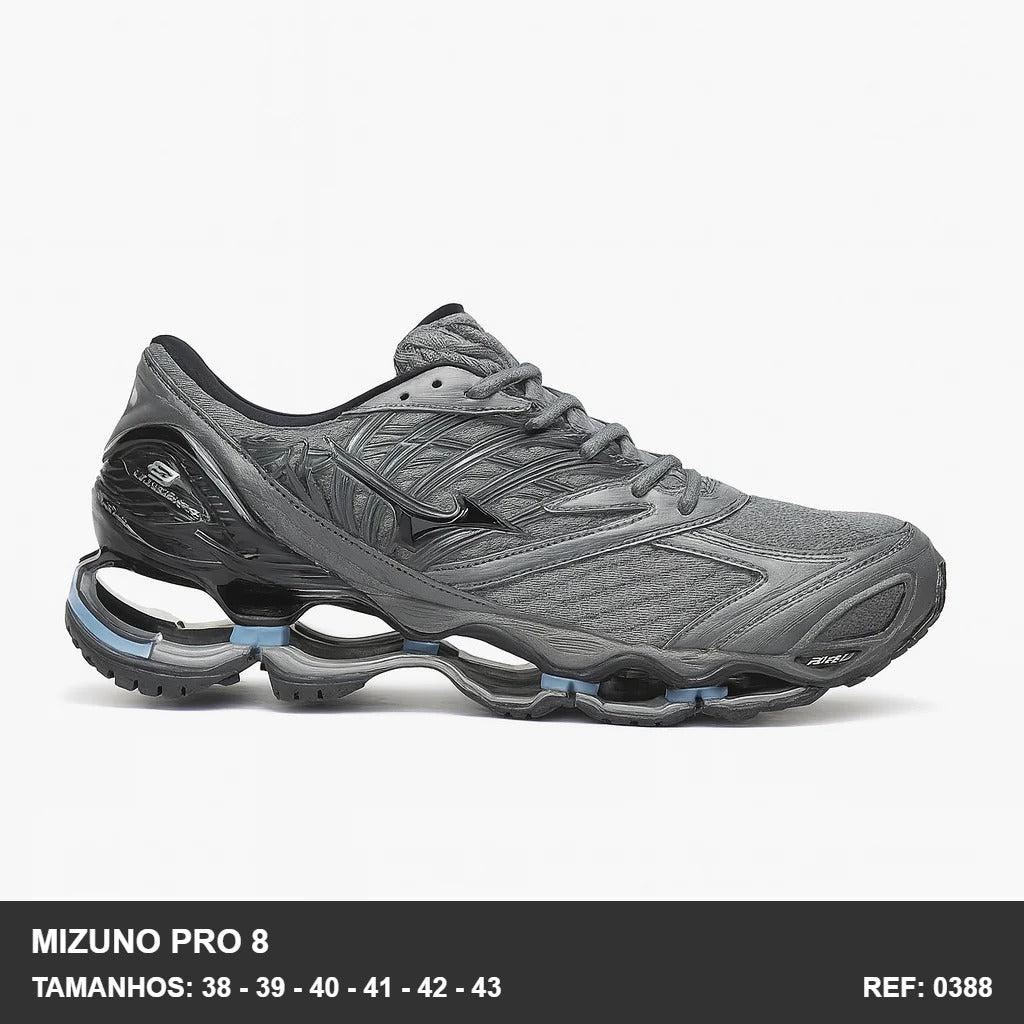 TENIS MIZUNO PRO 8 - CINZA AZUL