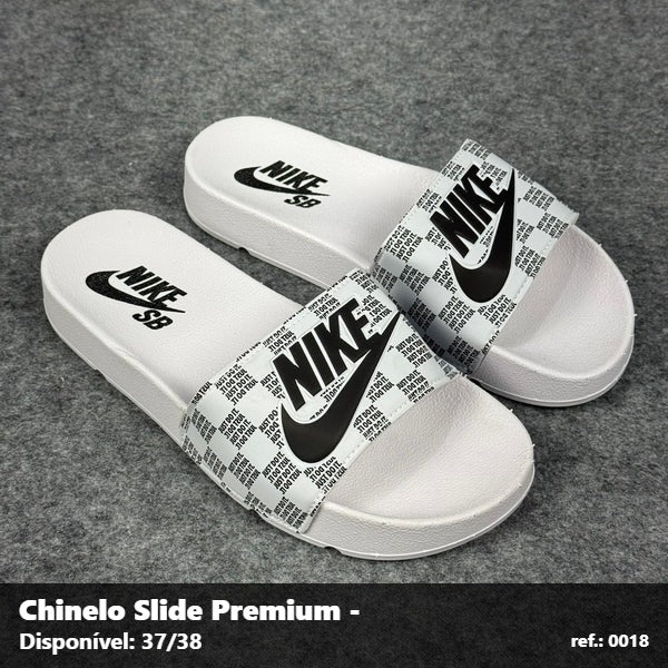Chinelo Slide Nike SB Just do It - Branco 50