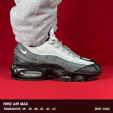TENIS AIR MAX 95 - CINZA E PRETO IMPORTADO