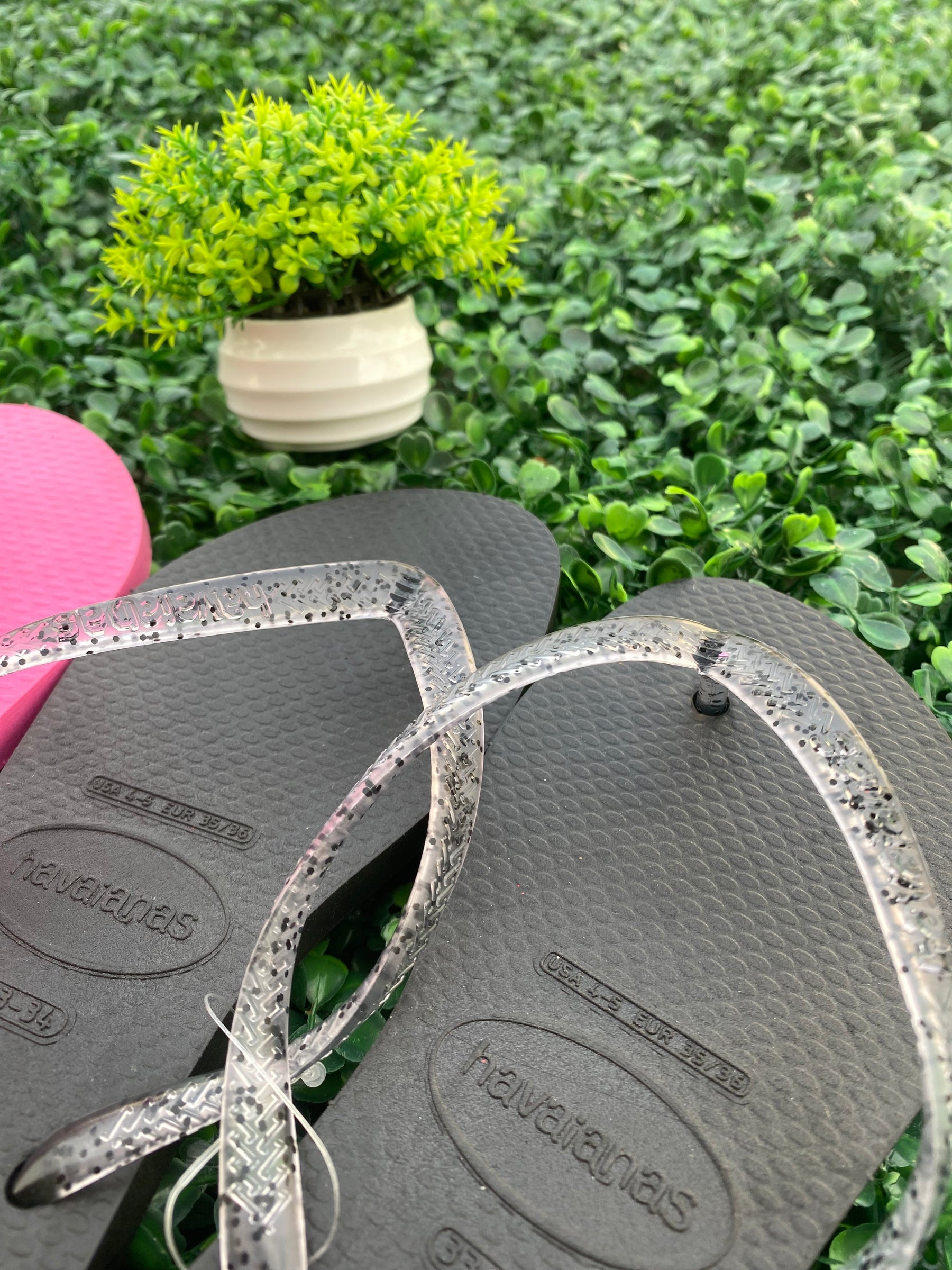 Kit | 2 Chinelo / Rosa e Preto