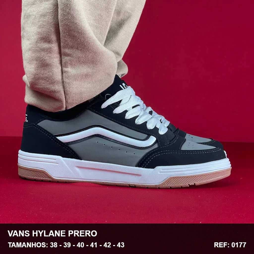 TENIS VANS HYLANE - PRETO CINZA