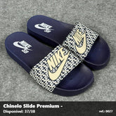 Chinelo Slide Nike SB - Azul detalhe Bege 43