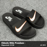 Chinelo Slide Nike SB - Preto detalhe Laranja 18