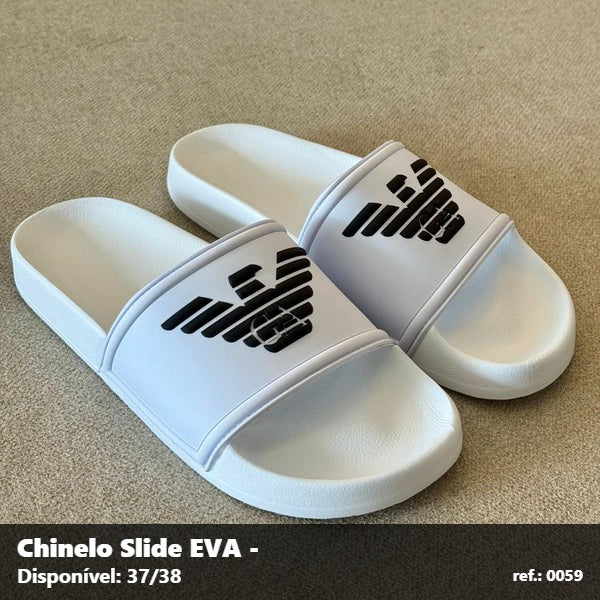Chinelo Slide EA7 EVA - Branco 04