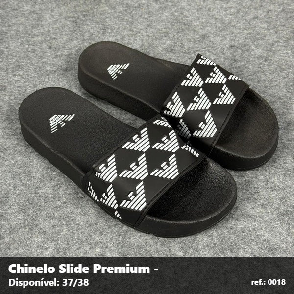 Chinelo Slide EA7 - Preto Branco 08