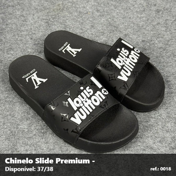 Chinelo Slide Louis Vuitton - Griff Preto 03