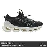 TENIS MIZUNO PRO 14 - PRETO SOLA BRANCA