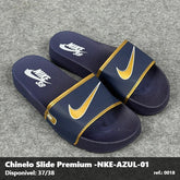 Chinelo Slide Nike SB- Azul detalhe Dourado 51