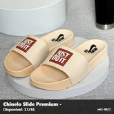 Chinelo Slide Nike Just do It - Bege 21