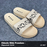 Chinelo Slide Hugo Boss - Bege detalhe Preto 16