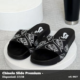 Chinelo Slide Nike SB - Preto detalhes Branco 22