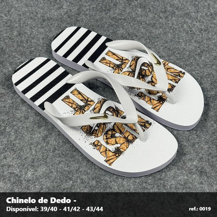 Chinelo - Nike Just do it (detalhe laranja)