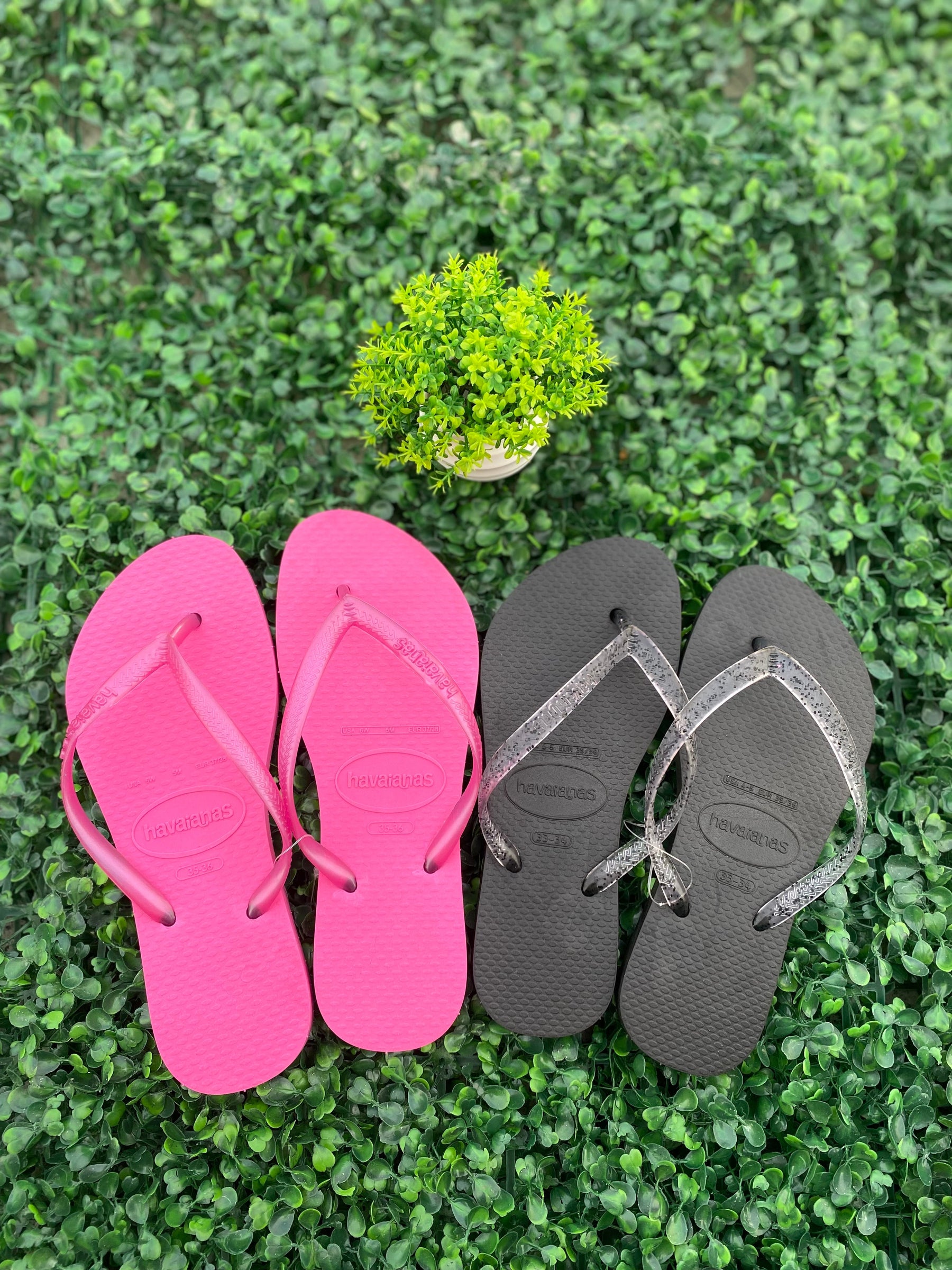 Kit | 2 Chinelo / Rosa e Preto