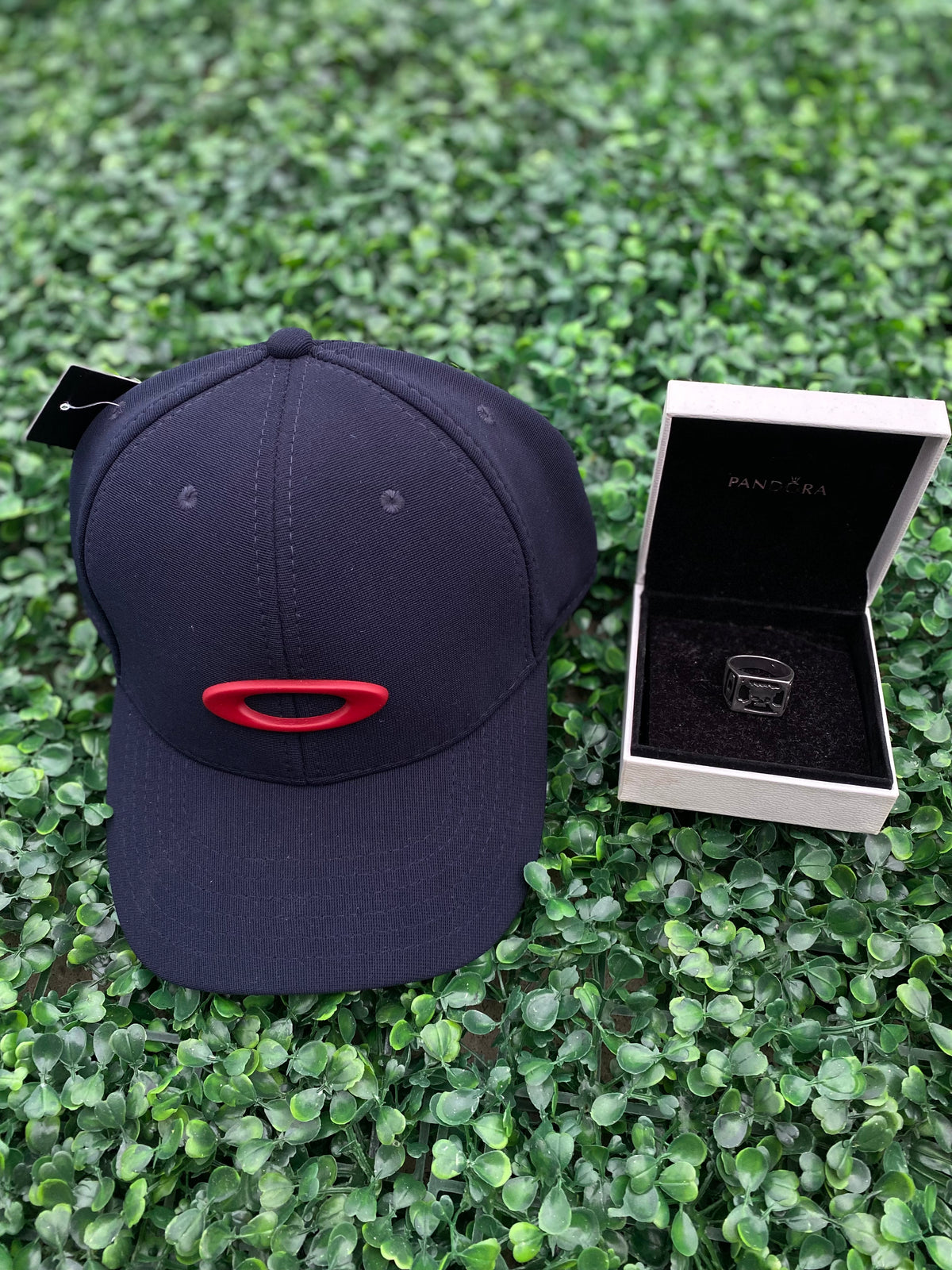 Conjunto Oakley / Boné (BLUE) e Dedeira