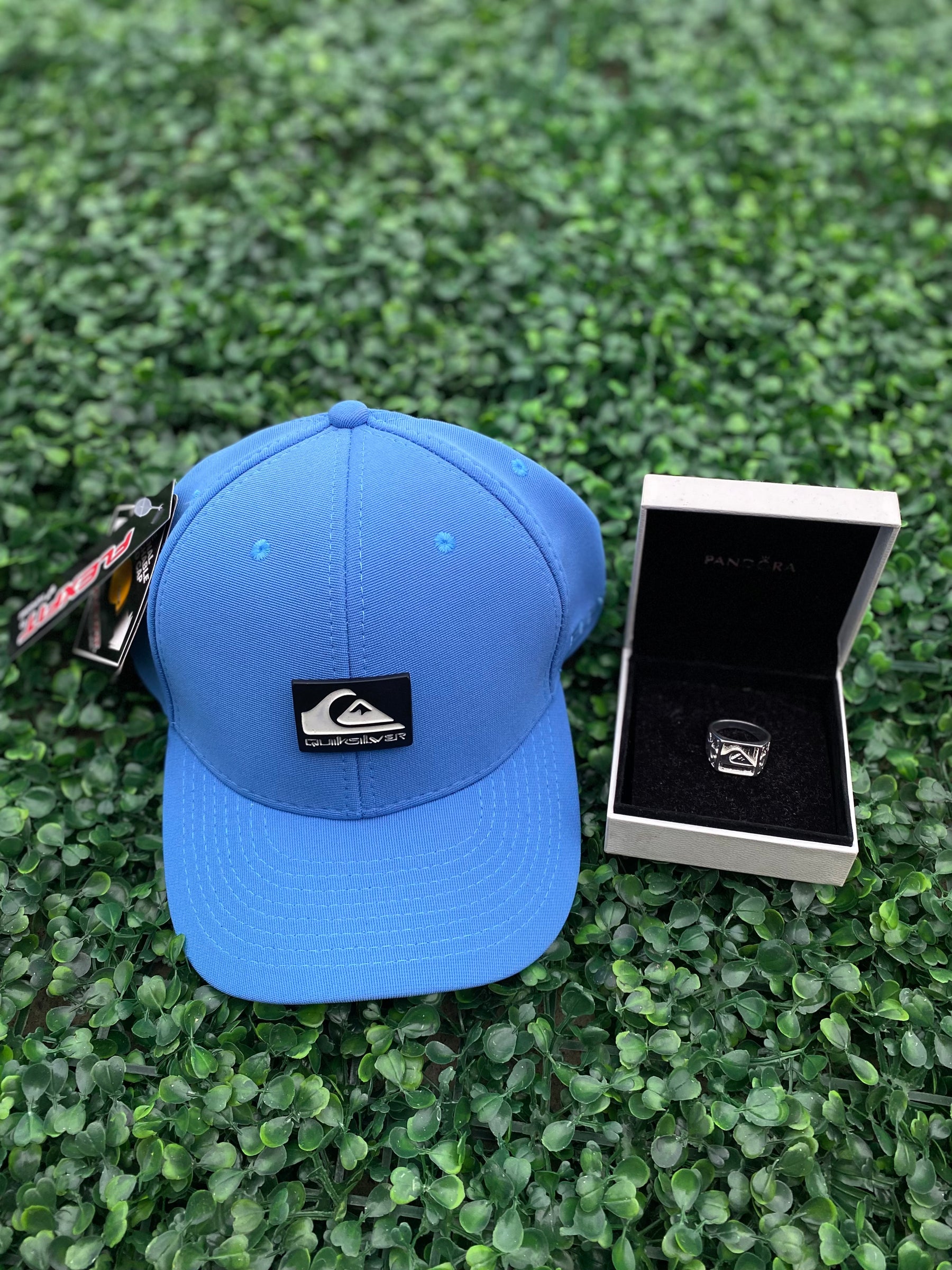 Conjunto QuickSilver / Boné (BLUE) e Dedeira