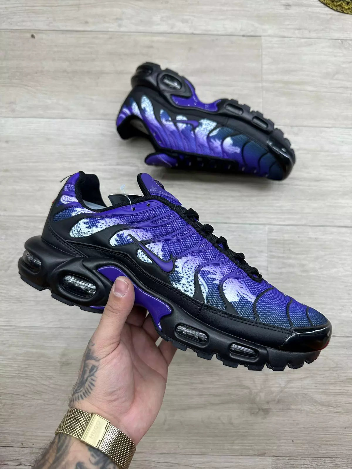TENIS NIKE AIR MAX PLUS TN - DRAGÃO PRETO ROXO